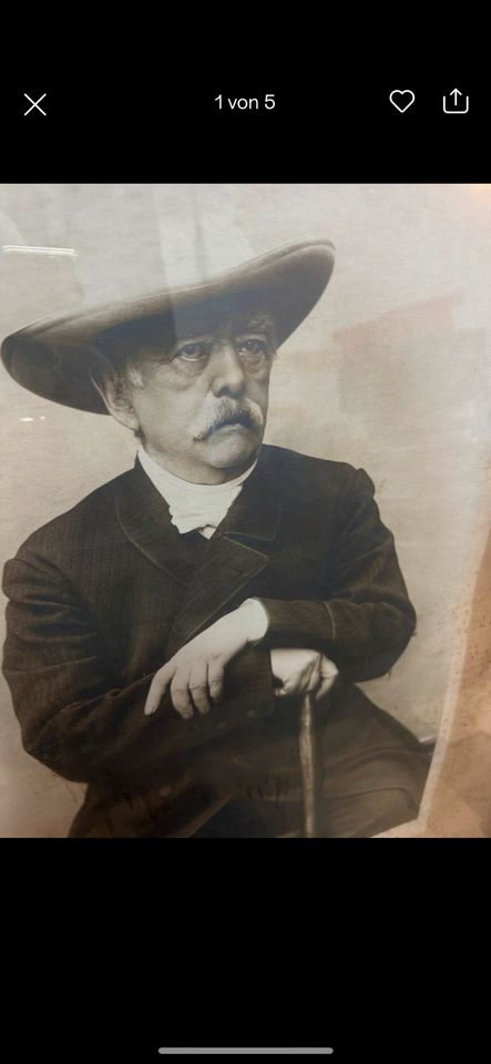 Otto von Bismarck Foto Druck Antiquität Bild in München