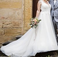 Brautkleid/Hochzeitskleid WEISE - Spitze&Tüll Gr. 40 - neuwertig Bayern - Sonnefeld Vorschau