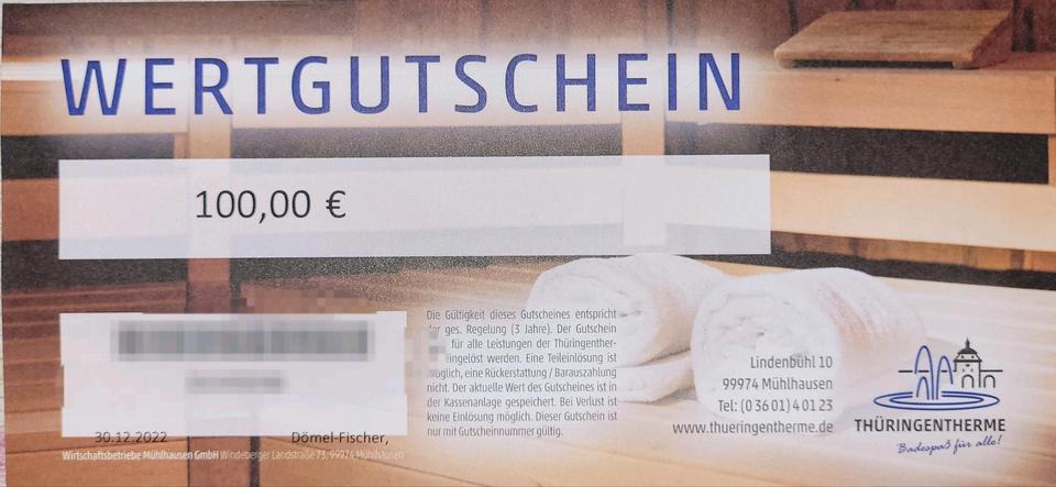 Gutschein für die Thüringen Therme in Mühlhausen/Thüringen in Leinefelde