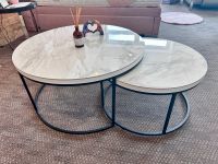 2er Set Marmor Couchtisch Rund 90 cm & 60 cm Beistelltisch Sofatisch Wohnzimmertisch Berlin - Neukölln Vorschau