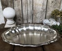 Alt antik Art Déco oval Schale Anbietschale versilbert 25€* Hessen - Buseck Vorschau