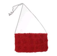 Rote Abendtasche Clutch mit Rosen Motiv neu von H&M Berlin - Marienfelde Vorschau