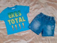 ❤ Kurze Jeans Hose Shorts und Zara T-Shirt Größe 86 80 Hessen - Gilserberg Vorschau