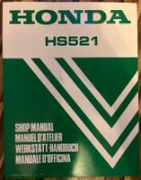 Honda Schneefräse Hs521/Original Handbuch Rheinland-Pfalz - Trassem Vorschau
