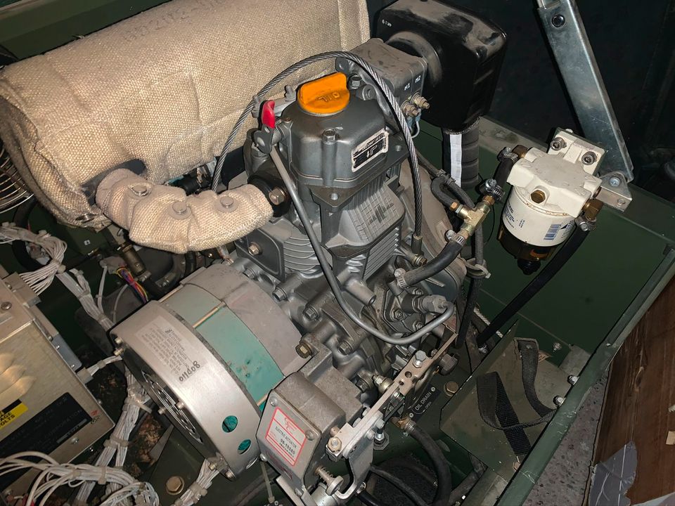 US ARMY Generator Stromerzeuger 240Volt DIESEL MEP 831A Blackout in Brohl-Lützing
