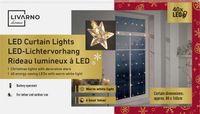 LIVARNO home LED-Lichtervorhang  Sterne 40 LEDs mit Timer Sachsen - Bad Gottleuba-Berggießhübel Vorschau