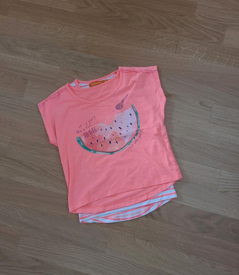 Tshirt mit Unterteil (Tanktop) Staccato Gr. 116/122 Neonorange in Hannover