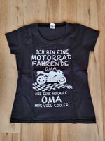 Damen Funshirt Motorradfahrende Oma Gr.M schwarz Hessen - Biebesheim Vorschau