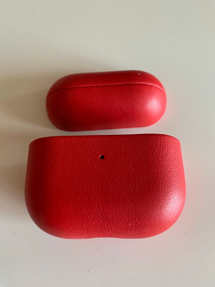 Hülle Apple airpods 3. Generation Nappa Leder in Roth