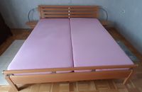 Doppelbett f. Matratzen 90 x 200 cm, integr Nachttische + Lampen Hessen - Elz Vorschau