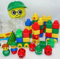 Lego Duplo Primo 2 Behälter Bausteine mit Figuren, Autos, Rasseln Baden-Württemberg - Wernau Vorschau