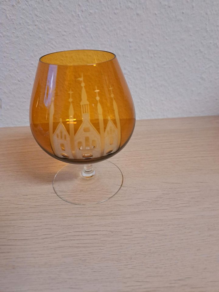 Cognacgläser/ Schwenker Rotter Glas Lübeck Motive in Stockelsdorf