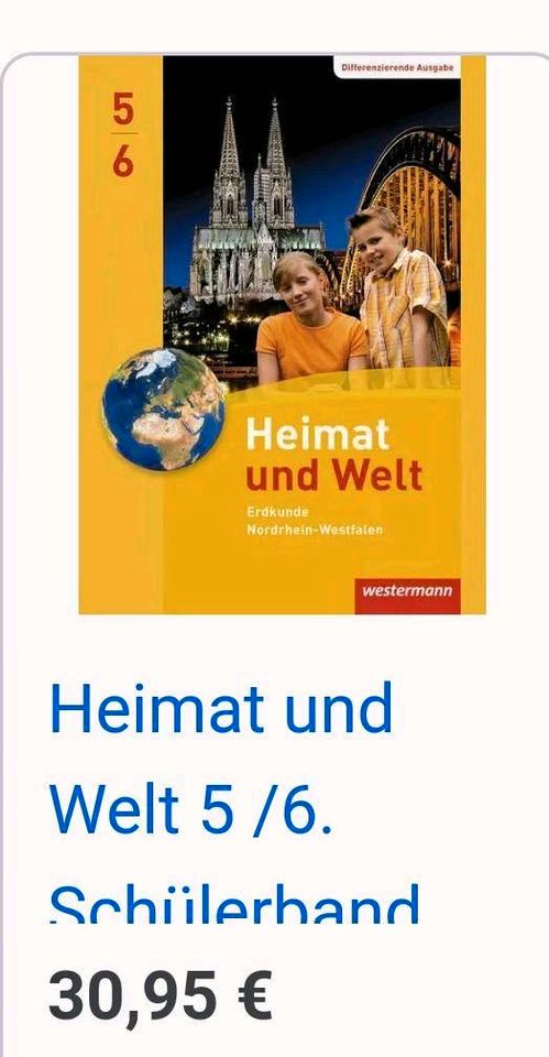 Schulbücher Westermann 5-6 Heimat und Welt. in Berlin