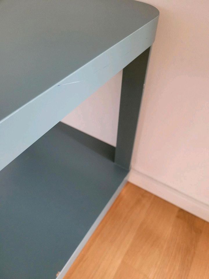 Ikea Tingby Rolltisch Beistelltisch grau grün blau 50 x 50cm in Karlshuld