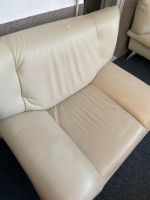 Gut erhaltene Leder 2er sofa + sessel beige Dortmund - Innenstadt-West Vorschau