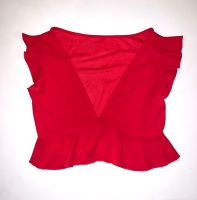 Rotes Crop Rüschen Shirt Gr. XS/34 Neu Baden-Württemberg - Weikersheim Vorschau