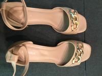 Catwalk Sandalette, Blockabsatz, beige, Sommersandale, Gr. 42 Nordrhein-Westfalen - Langenfeld Vorschau