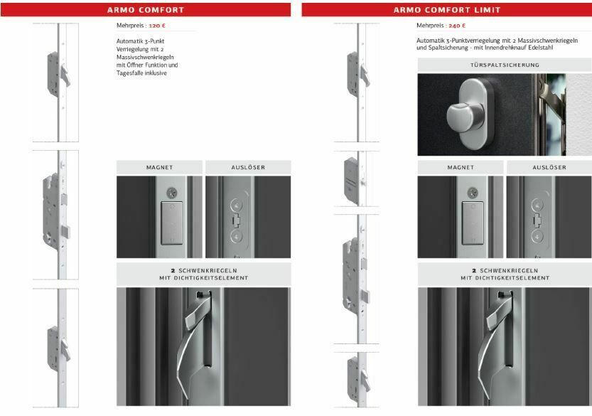 Fingerscan Aluminiumtür Hauseingangstür Haustür PIRNAR in Moers