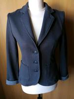 OPUS Blazer Jacke dunkelblau mit Muster bequemer Sweatstoff Gr.36 Bayern - Forchheim Vorschau