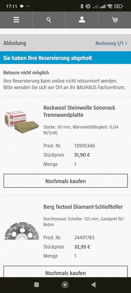 Rockwool Steinwolle Sonorock Trennwandplatte 1000x625x50mm in Lohmar