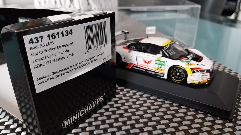 Car Collection Audi R8 LMS GT Masters 2016 1:43 Minichamps OVP in Walluf