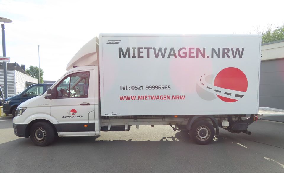 Transporter mieten, Kasten mit Ladebühne für 70 €/Tag inkl. 200 Frei-km, Autovermietung, Mietwagen in Bielefeld