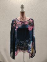 Tunika Bluse Überwurf Poncho Blumen Floral Hessen - Bad Emstal Vorschau