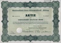 Historische Aktien Maschinenfabrik Esterer Altötting gesucht Kr. Altötting - Altötting Vorschau