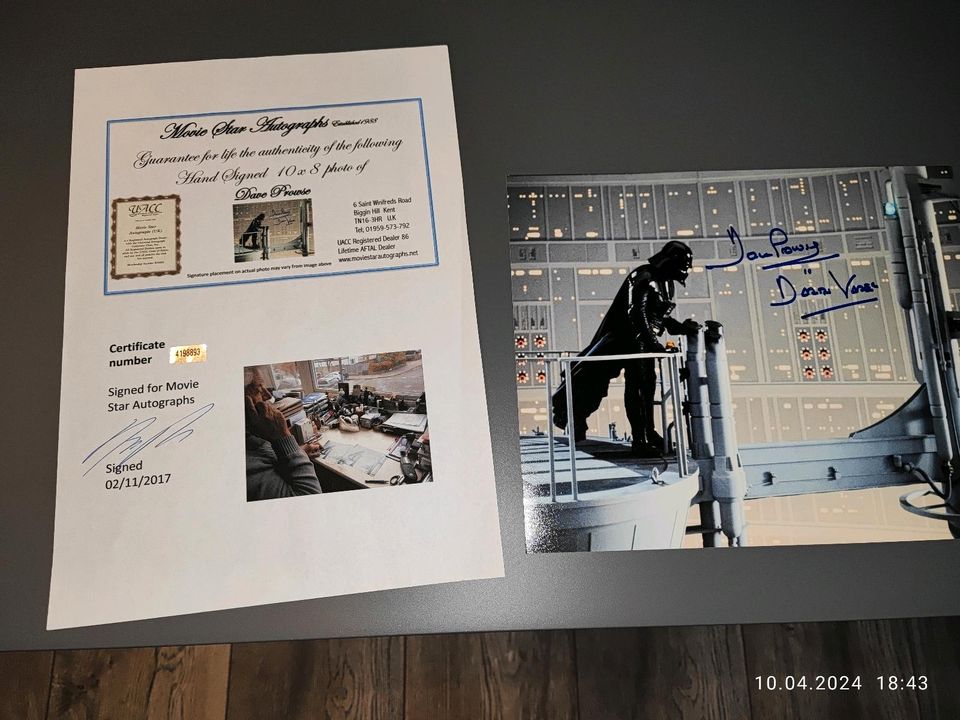 Kotobukiya Darth Vader Dave Prowse Star Wars Autogramm in Offenbach