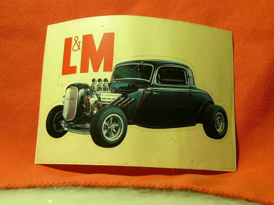 LM MOTORSHOW Aufkleber Sticker Schriftzug Reklame in Hanstedt