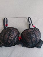 Neu Lascana Push up BH 75B schwarz rot Bayern - Hirschau Vorschau