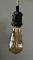 Vintage Lampenfassung mit Edison-LED und geflochtenem Kabel Düsseldorf - Gerresheim Vorschau