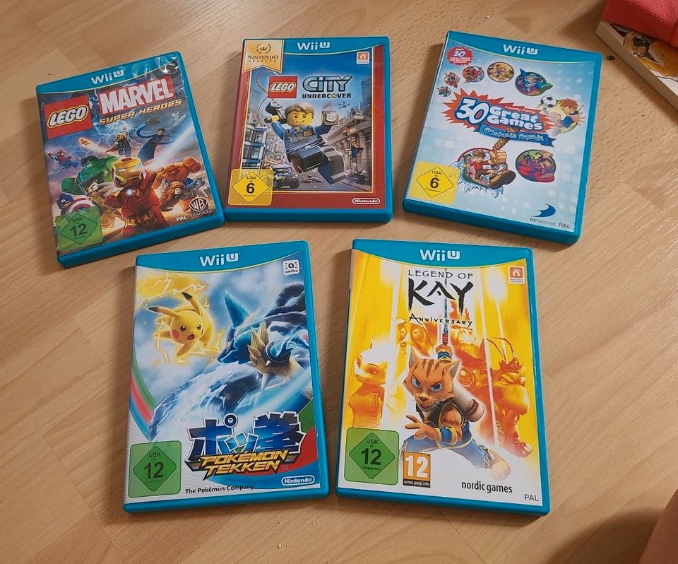 Wii u Wiiu Pokemon Tekken Lego City Undercover Marvel Super Heroe in Kaltenkirchen