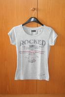 Shirt "Only", grau, Gr. 36, mit Aufdruck "Rocked" Baden-Württemberg - Ehingen (Donau) Vorschau