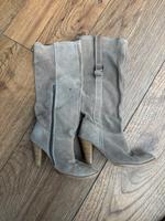 Boots#1: Damen Lederstiefel beige Größe 39 made in Portugal Bayern - Effeltrich Vorschau
