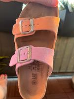 Suche Damen Pantolette Leder Aldi apricot/lila Bayern - Würzburg Vorschau