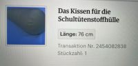 Schultütenkissen ca. 76cm lang, Kissen für Schultüte Hai Hessen - Taunusstein Vorschau