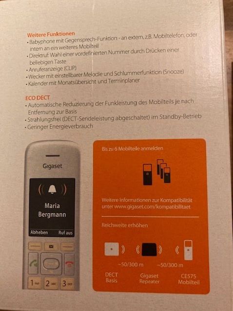 Gigaset CE575, Telefon mit Basisstation in München