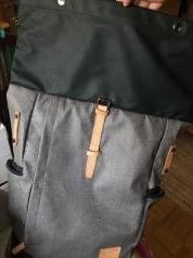 Laptop Rucksack grau 15.6 Zoll Roll-Top in Düsseldorf