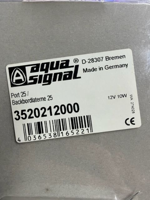 Aqua Signal Serie 25, Navigationslicht, Steuerbordlaterne 12 Volt in Hannover