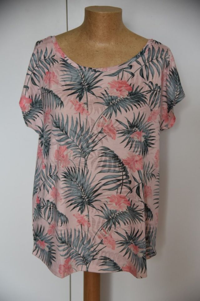 ❤️ S.Oliver 40 Shirt Bluse rose grün Blumen NEU Hawaii ❤️ in Düsseldorf