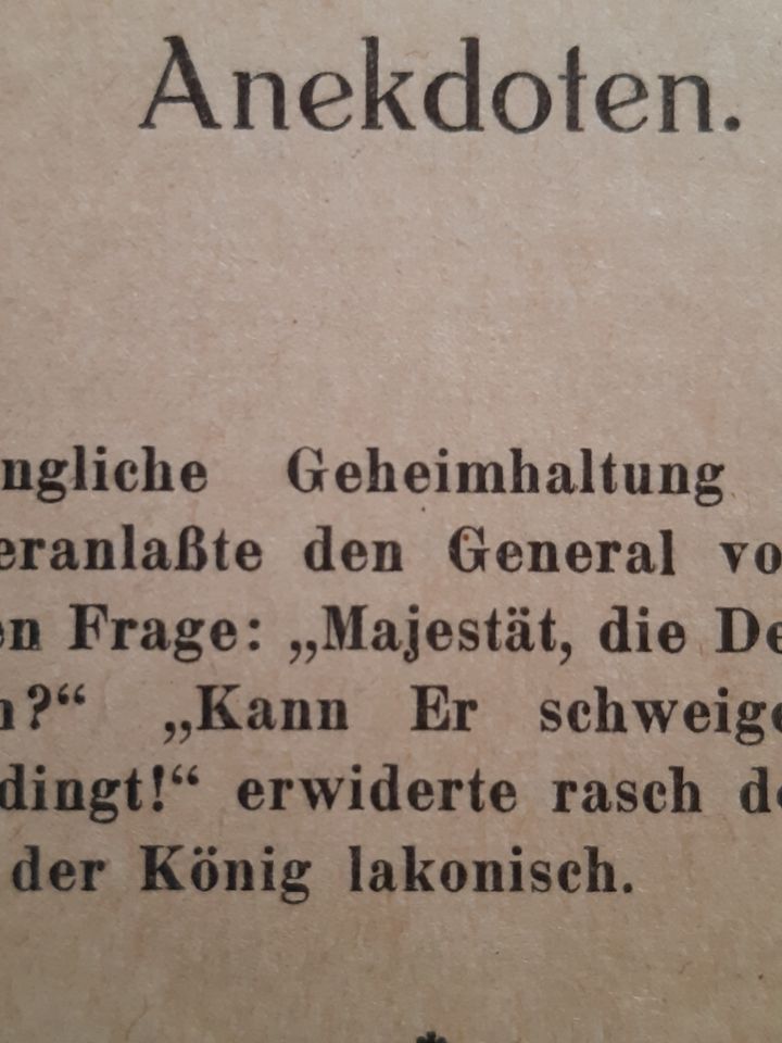 Der große König, Friedrich der Große. in Biedenkopf