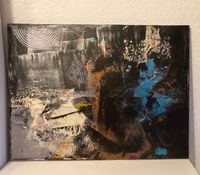 Kunst Acrylbild Leinwand Gemälde modern abstrakt Unikat Baden-Württemberg - Graben-Neudorf Vorschau