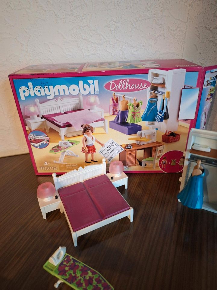 Playmobil Dollhouse 70208 Schlafzimmer Haus Bett mit OVP in Vöhringen