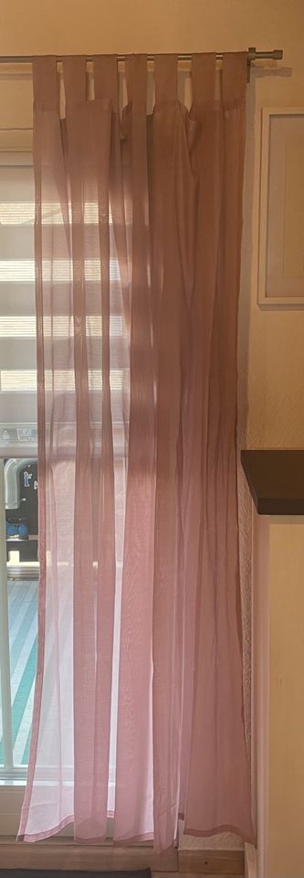 Heine Home Dekoschal / Vorhang rosa/mauve 3x 145x140 & 1x 170x140 in Alsenz