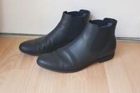 schwarze Chelsea Boots  aus Leder Berlin - Wilmersdorf Vorschau