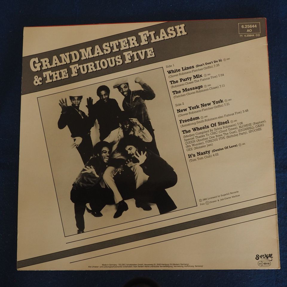 LP - Grandmaster Flash & the furious five in Ronnenberg