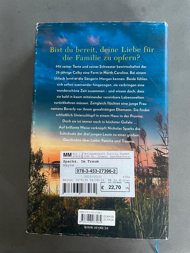 Nicholas Sparks Buch, Im Traum bin ich bei Dir, Hardcover in Nackenheim