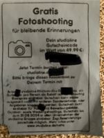 Studioline Fotogutschein im Wert von 49,99€ gültig bis 31.08.2024 Sachsen - Werdau Vorschau