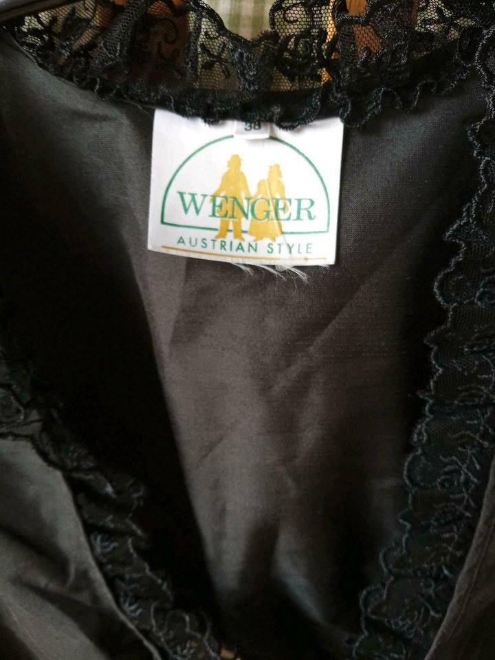 Dirndl Bluse Gr.38 Wenger schwarz in Nußdorf am Inn